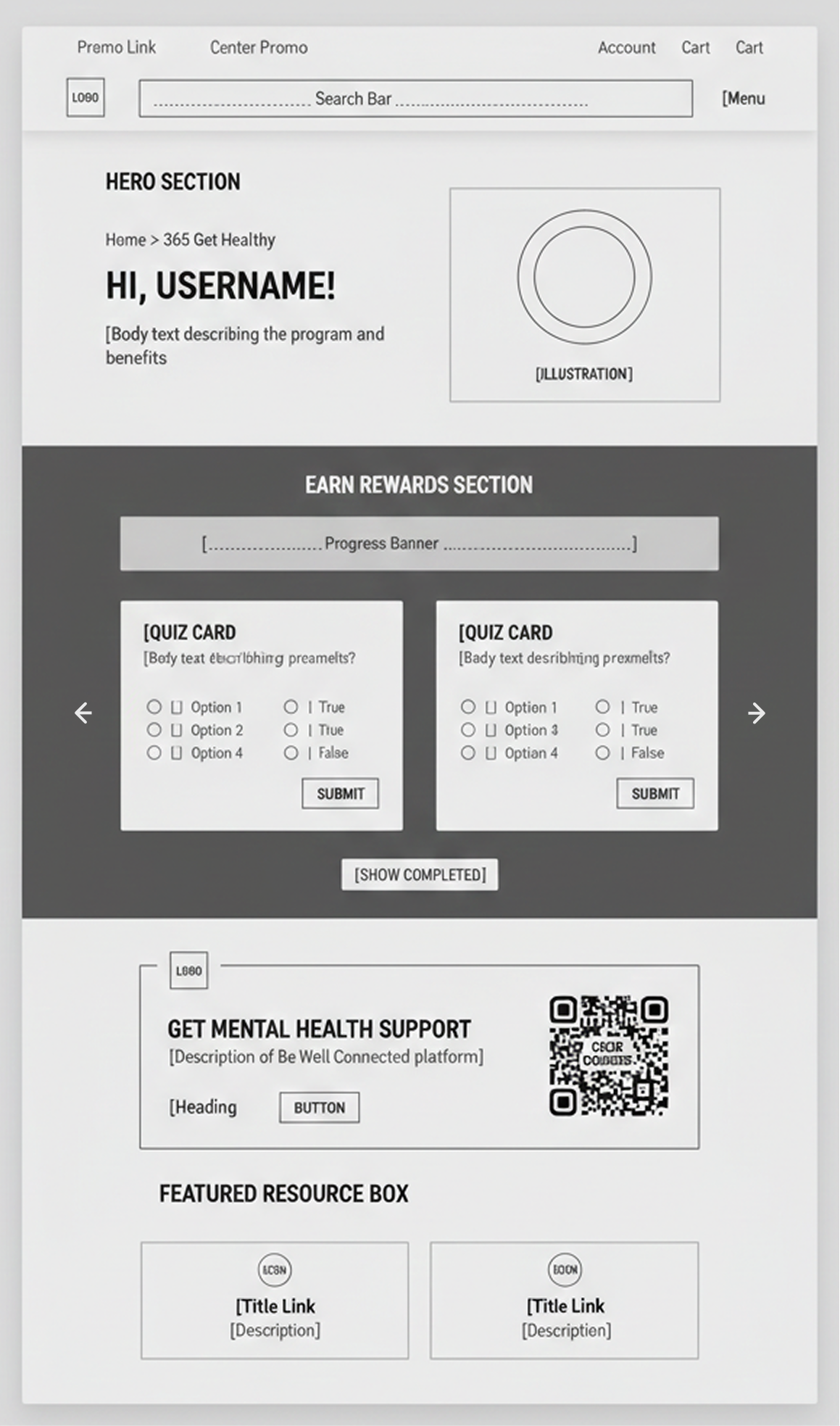Wireframe Explorations